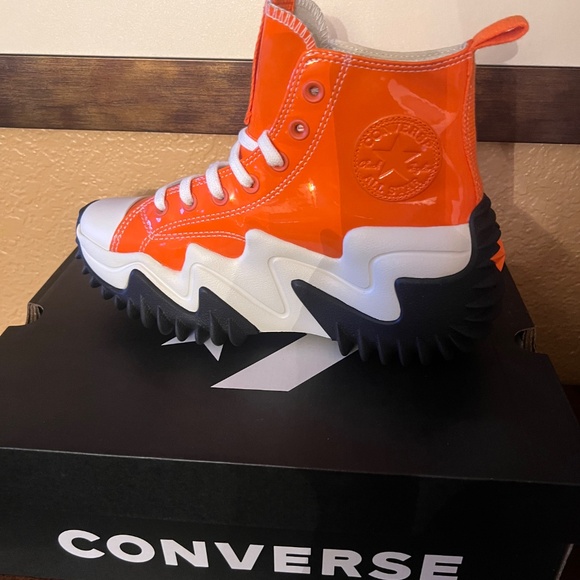 New Rare Converse Patent Leather Wedge - Picture 4 of 7